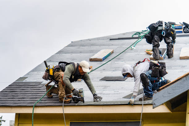 Professional Gutter Installation technician working in Glen Flora, TX